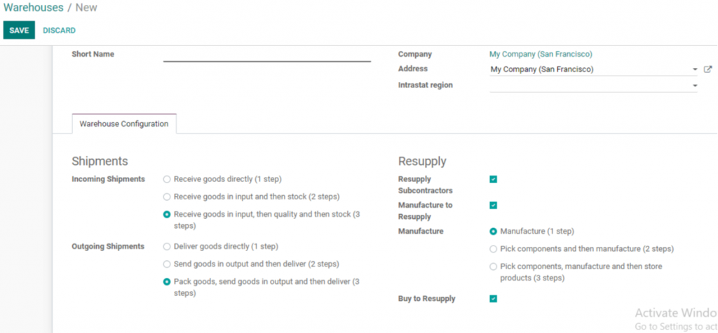  Odoo Inventory Management System