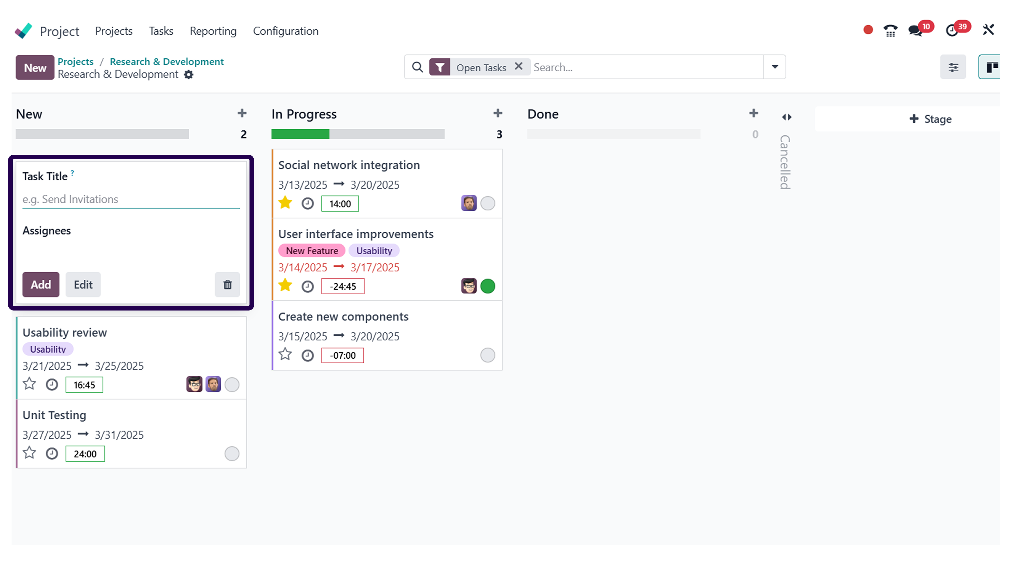 Odoo Project Module Basic Tasks A Detailed Guide To Odoo Project Management Module