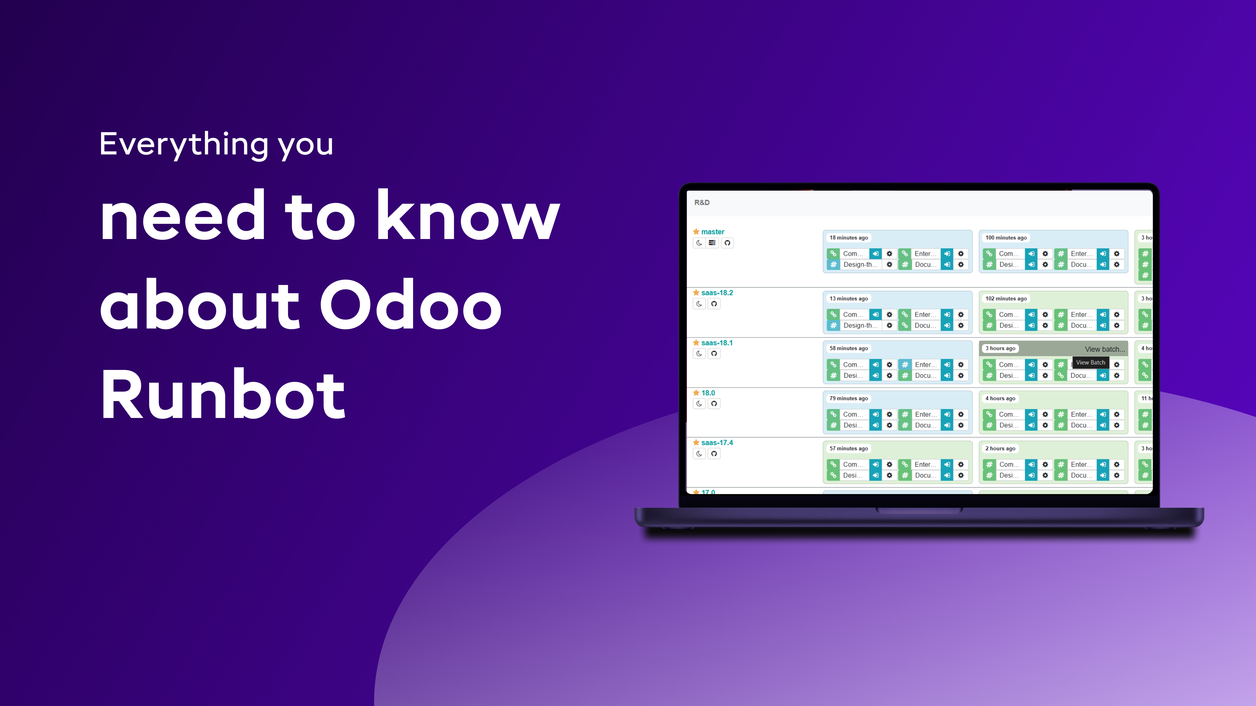 Everything you need to know about Odoo Runbot