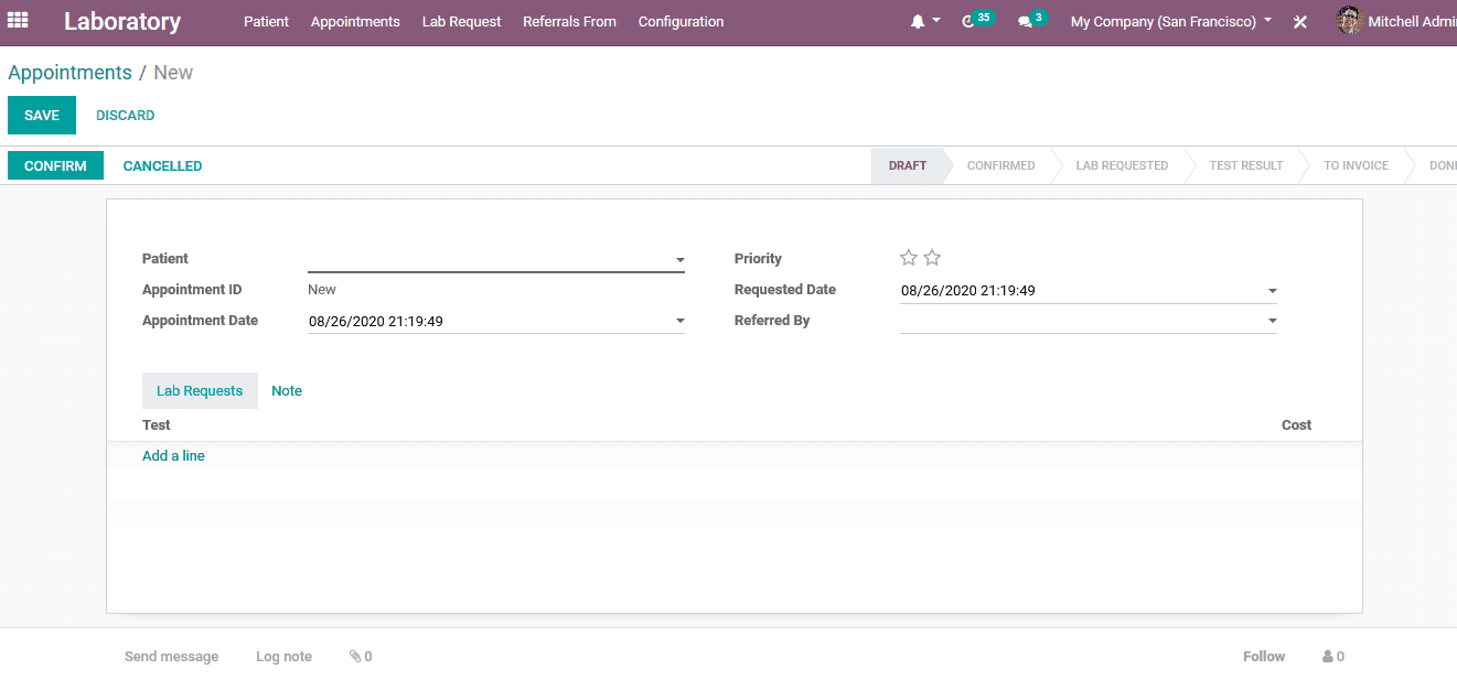 Odoo Healthcare Management