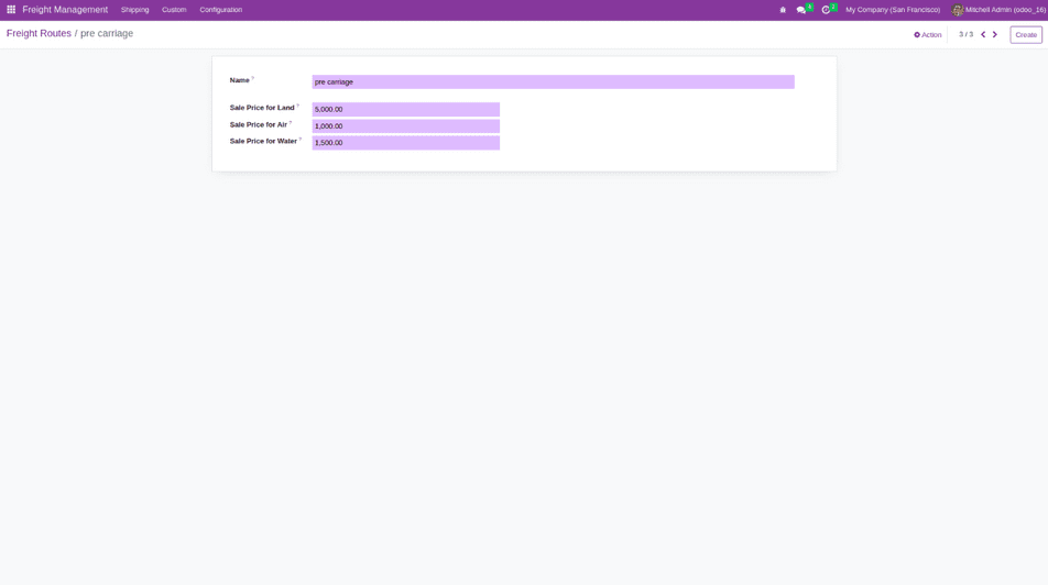 Configure Route Operation