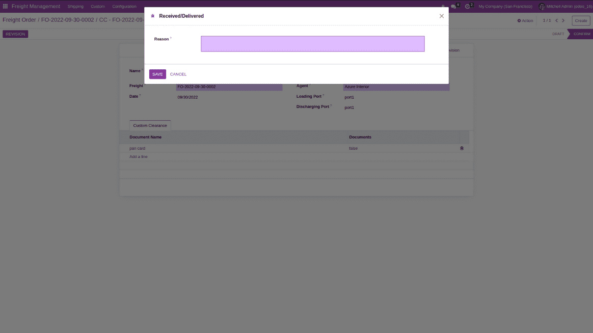 Custom Clearance Revision