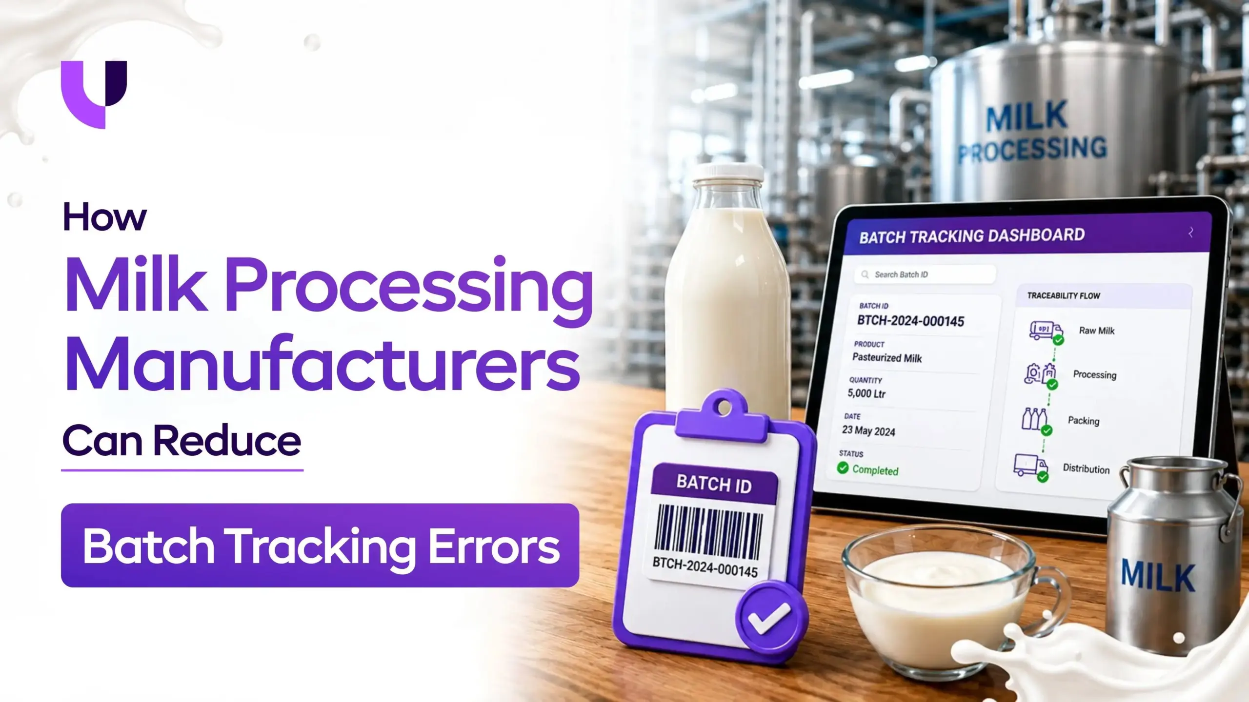 How Milk Processing Manufacturers Can Reduce Batch Tracking Errors