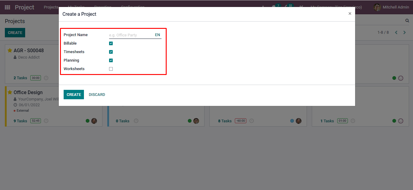 Odoo Project Management Module Step 3