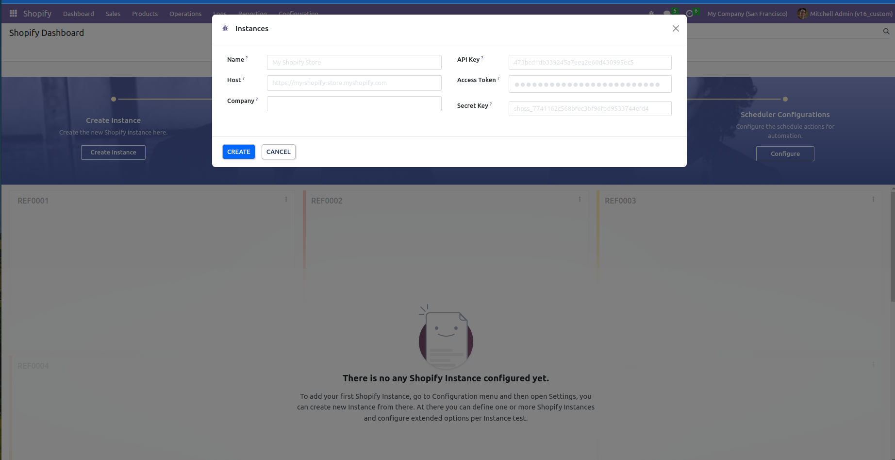 Shopify Odoo Connector