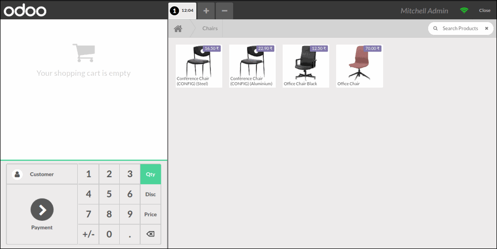 Here is a look of POS screen to give you a glimpse of how it looks: