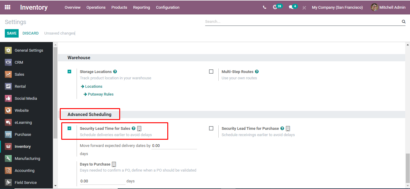 Delivery Lead Time working in Odoo Sales Module